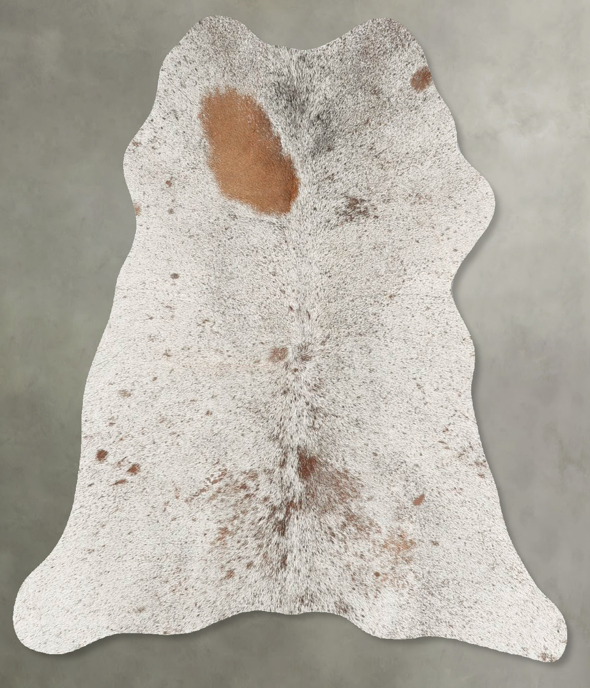 Salt and Pepper Brown Cowhide Rug #B30803