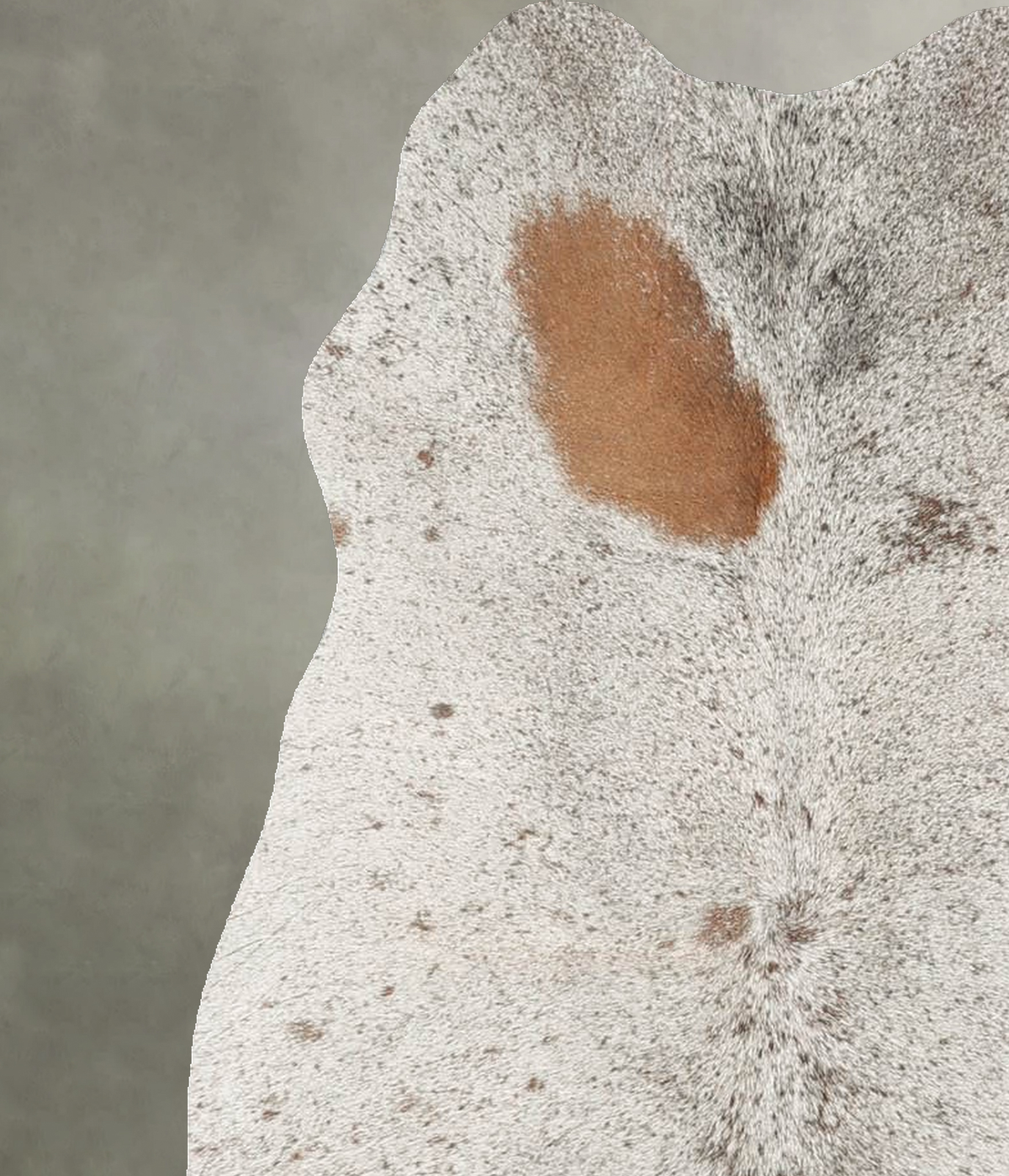 Salt and Pepper Brown Medium Brazilian Cowhide Rug 3'9"H x 3'1"W #B30803 by Hudson Hides