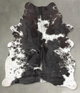 Salt and Pepper Black Medium Brazilian Cowhide Rug 6'3"H x 4'6"W #B30807 by Hudson Hides