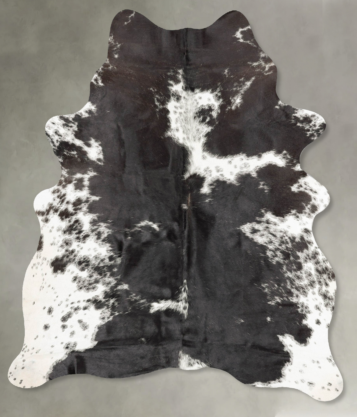 Salt and Pepper Black Cowhide Rug #B30807