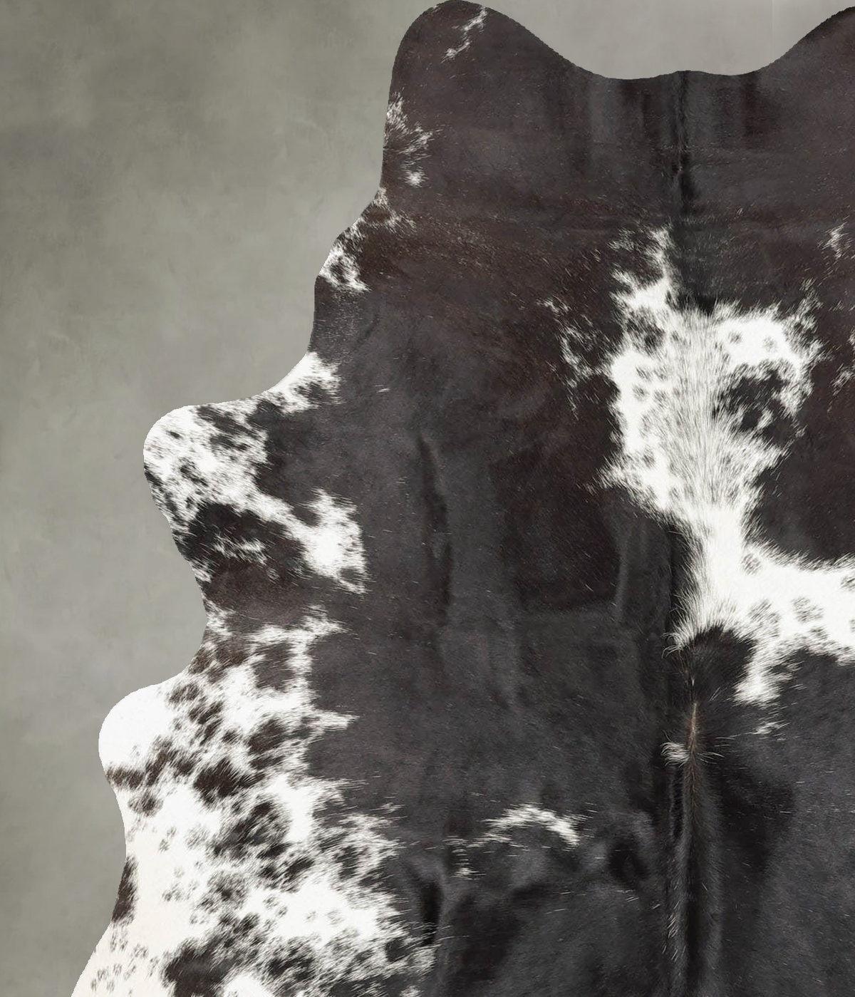 Salt and Pepper Black Medium Brazilian Cowhide Rug 6'3"H x 4'6"W #B30807 by Hudson Hides