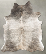 Light Brindle Large Brazilian Cowhide Rug 6'9"H x 5'5"W #B30809 by Hudson Hides