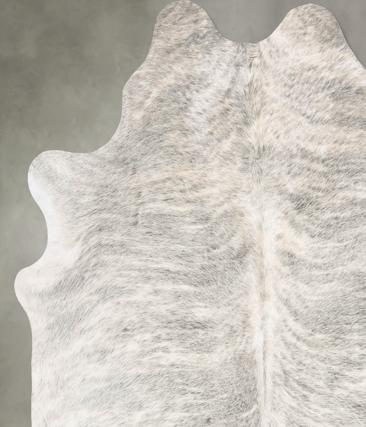 Grey Brindle X-Large Brazilian Cowhide Rug 6'11"H x 6'4"W #B30811 by Hudson Hides