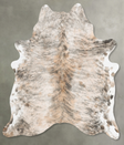 Light Brindle Large Brazilian Cowhide Rug 6'10"H x 5'10"W #B30812 by Hudson Hides