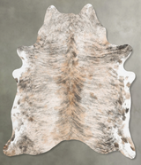 Light Brindle Large Brazilian Cowhide Rug 6'10"H x 5'10"W #B30812 by Hudson Hides