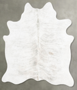 Grey Brindle Large Brazilian Cowhide Rug 6'8"H x 5'11"W #B30813 by Hudson Hides