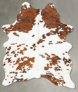 Tricolor Medium Brazilian Cowhide Rug 6'4"H x 4'4"W #B30815 by Hudson Hides