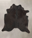 Solid Black XX-Large Brazilian Cowhide Rug 7'4"H x 7'0"W #B3082 by Hudson Hides