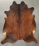 Warm Caramel XX-Large Brazilian Cowhide Rug 7'8"H x 7'2"W #B30821 by Hudson Hides