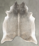 Grey with Beige XX-Large Brazilian Cowhide Rug 8'2"H x 6'8"W #B30822 by Hudson Hides