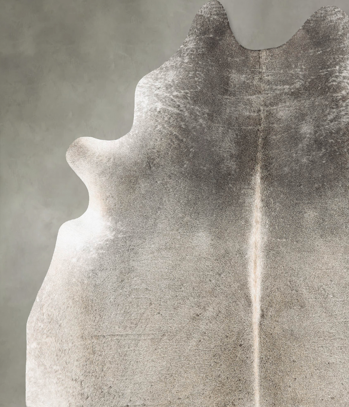 Grey with Beige XX-Large Brazilian Cowhide Rug 8'2"H x 6'8"W #B30822 by Hudson Hides