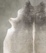 Grey with Beige XX-Large Brazilian Cowhide Rug 8'2"H x 6'8"W #B30822 by Hudson Hides