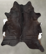 Chocolate XX-Large Brazilian Cowhide Rug 8'8"H x 7'1"W #B30823 by Hudson Hides