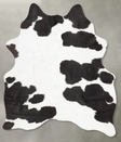 Black and White Medium Brazilian Cowhide Rug 5'5"H x 4'2"W #B30824 by Hudson Hides