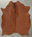 Solid Brown Medium Brazilian Cowhide Rug 4'11"H x 4'1"W #B30827 by Hudson Hides