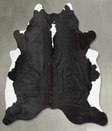 Black and White XX-Large Brazilian Cowhide Rug 7'7"H x 6'8"W #B30829 by Hudson Hides