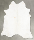 Ivory with Beige X-Large Brazilian Cowhide Rug 7'2"H x 6'6"W #B30830 by Hudson Hides