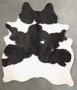 Black and White X-Large Brazilian Cowhide Rug 8'3"H x 5'11"W #B30832 by Hudson Hides
