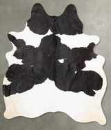 Black and White X-Large Brazilian Cowhide Rug 8'3"H x 5'11"W #B30832 by Hudson Hides