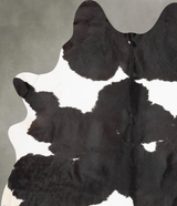 Black and White X-Large Brazilian Cowhide Rug 8'3"H x 5'11"W #B30832 by Hudson Hides