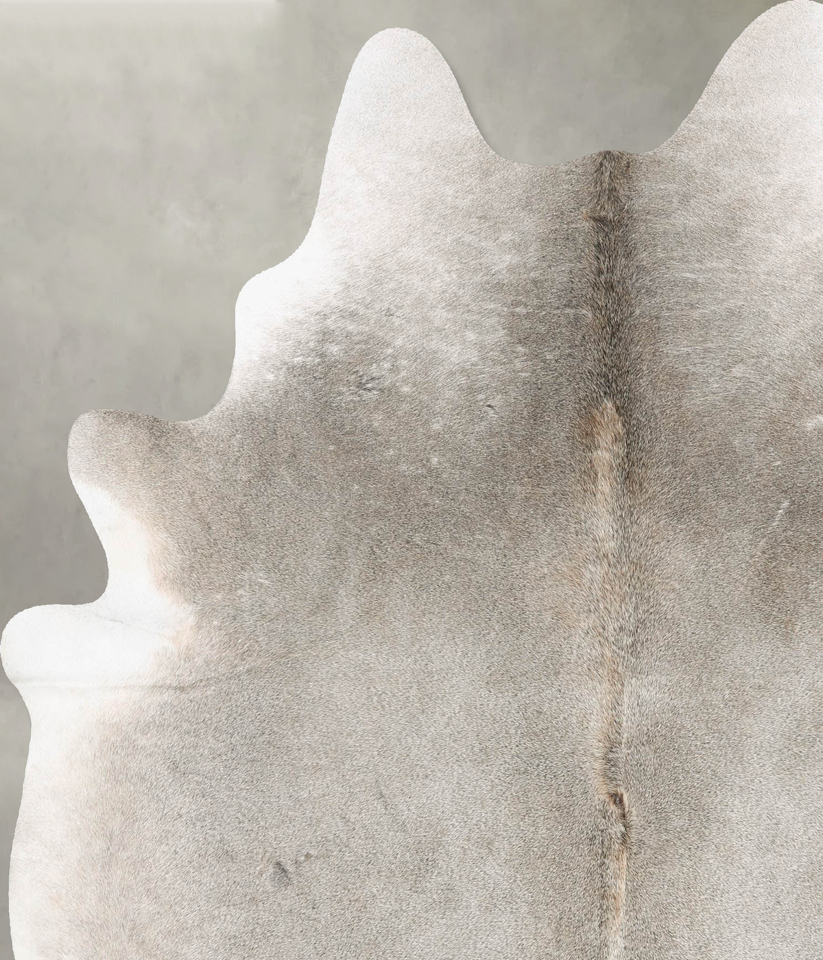Grey with Beige X-Large Brazilian Cowhide Rug 7'3"H x 5'11"W #B30833 by Hudson Hides