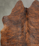 Medium Brindle Medium Brazilian Cowhide Rug 5'4"H x 5'1"W #B30835 by Hudson Hides