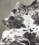 Salt and Pepper Black Medium Brazilian Cowhide Rug 6'2"H x 4'4"W #B30837 by Hudson Hides