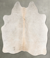 Grey with Beige Medium Brazilian Cowhide Rug 4'11"H x 4'11"W #B30838 by Hudson Hides