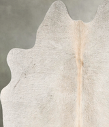 Grey with Beige Medium Brazilian Cowhide Rug 4'11"H x 4'11"W #B30838 by Hudson Hides