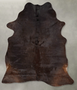 Chocolate Large Brazilian Cowhide Rug 6'9"H x 5'2"W #B30839 by Hudson Hides