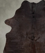 Chocolate Large Brazilian Cowhide Rug 6'9"H x 5'2"W #B30839 by Hudson Hides