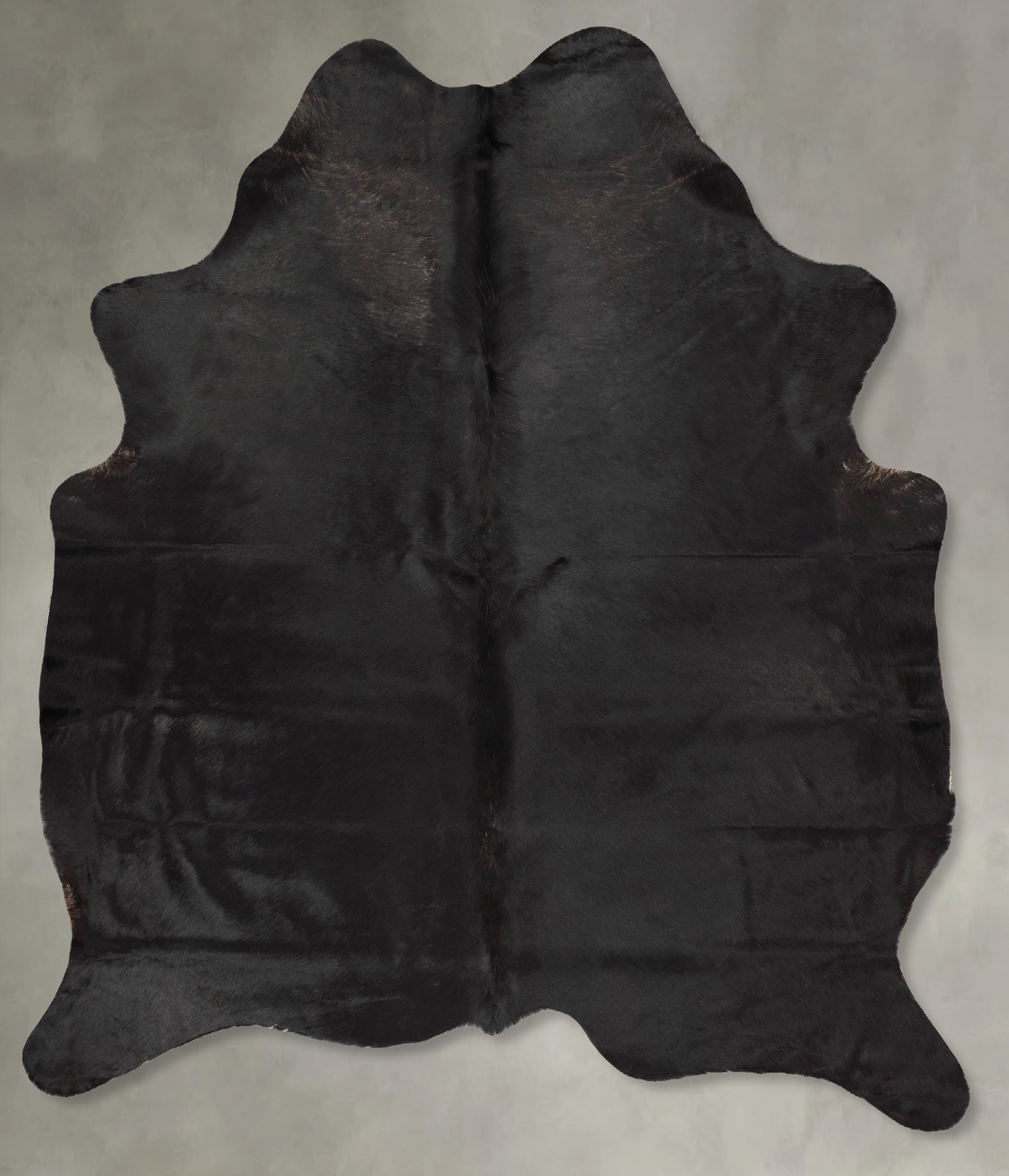Solid Black Cowhide Rug #B30840