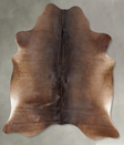 Chocolate Large Brazilian Cowhide Rug 6'8"H x 5'5"W #B30841 by Hudson Hides