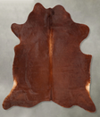 Solid Brown X-Large Brazilian Cowhide Rug 6'10"H x 5'10"W #B30842 by Hudson Hides