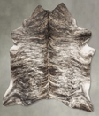 Grey Brindle X-Large Brazilian Cowhide Rug 7'8"H x 6'0"W #B30847 by Hudson Hides