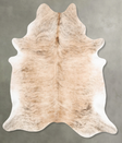 Light Brindle XX-Large Brazilian Cowhide Rug 8'5"H x 6'9"W #B30849 by Hudson Hides