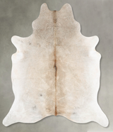 Grey with Beige X-Large Brazilian Cowhide Rug 7'8"H x 6'4"W #B30860 by Hudson Hides