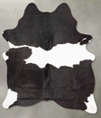 Black and White X-Large Brazilian Cowhide Rug 7'11"H x 5'8"W #B30861 by Hudson Hides