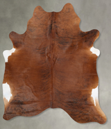 Medium Brindle X-Large Brazilian Cowhide Rug 7'6"H x 6'0"W #B30862 by Hudson Hides