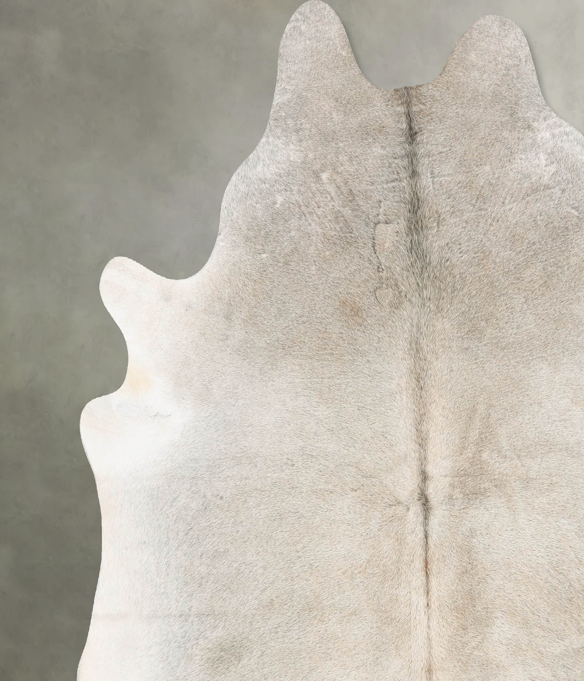 Grey with Beige XX-Large Brazilian Cowhide Rug 7'10"H x 7'1"W #B30863 by Hudson Hides