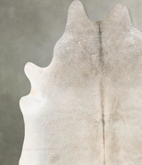 Grey with Beige XX-Large Brazilian Cowhide Rug 7'10"H x 7'1"W #B30863 by Hudson Hides