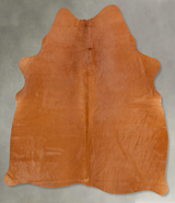 Solid Brown Large Brazilian Cowhide Rug 6'1"H x 5'4"W #B30868 by Hudson Hides