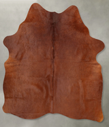 Solid Brown Medium Brazilian Cowhide Rug 5'9"H x 5'1"W #B30869 by Hudson Hides