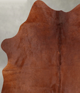Solid Brown Medium Brazilian Cowhide Rug 5'9"H x 5'1"W #B30869 by Hudson Hides