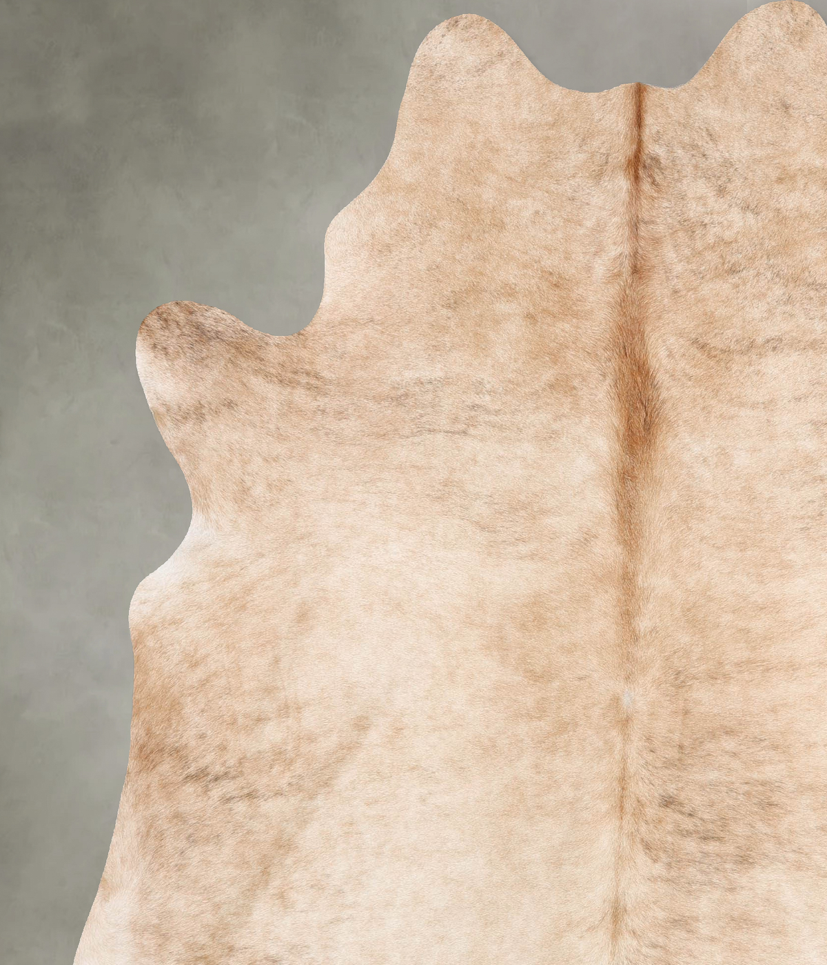 Beige X-Large Brazilian Cowhide Rug 7'8"H x 6'6"W #B30870 by Hudson Hides
