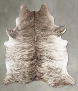 Grey Brindle XX-Large Brazilian Cowhide Rug 8'3"H x 6'10"W #B30872 by Hudson Hides