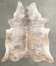 Light Brindle XX-Large Brazilian Cowhide Rug 7'10"H x 6'6"W #B30874 by Hudson Hides