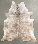 Light Brindle XX-Large Brazilian Cowhide Rug 7'10"H x 6'6"W #B30874 by Hudson Hides
