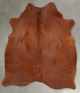Solid Brown Large Brazilian Cowhide Rug 5'11"H x 5'2"W #B30878 by Hudson Hides