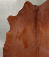 Solid Brown Large Brazilian Cowhide Rug 5'11"H x 5'2"W #B30878 by Hudson Hides